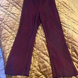 Elegant Burgundy Women's Pants